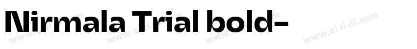 Nirmala Trial bold字体转换